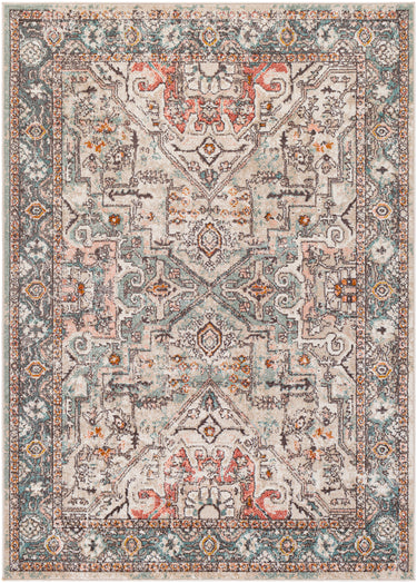 Ankara Vintage Traditional Boho Oriental Red, Rust & Charcoal Rug - Medium 120x170 cm (3'11'' x 5'7'')