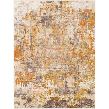 Ankara Abstract Marble Modern Orange, Medium Brown & Rust Rug - Medium 120x170 cm (3'11'' x 5'7'')