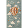 Ankara Kids Washable Multicolour, Teal & Medium Brown Rug for Children's Rooms Rug - Small 80x150 cm (2'7'' x 4'11'')