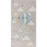 Ankara Kids Washable Multicolour, Light Grey & Ivory Rug for Children's Rooms Rug - Small 80x150 cm (2'7'' x 4'11'')