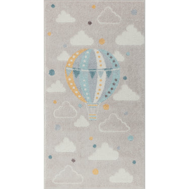 Ankara Kids Washable Multicolour, Light Grey & Ivory Rug for Children's Rooms Rug - Small 80x150 cm (2'7'' x 4'11'')