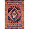 Amelie Traditional Washable Vintage Oriental Pink, Dark Blue & Rose Rug - Large Plus 160x220 cm (5'3'' x 7'3'')