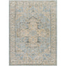 Avellino Vintage Traditional Boho High Pile Blue, Light Beige & Light Gray Rug - Design AVL2300 - Large Plus 160x213 cm (5'3'' x 7')