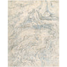 Avellino Abstract Marble High Pile Modern Beige, Grey & Blue Rug - Design AVL2349 - Large Plus 160x213 cm (5'3'' x 7')