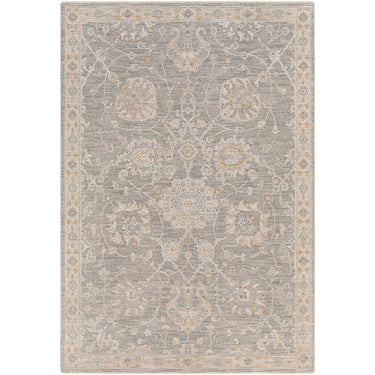 Avant Garde Vintage Traditional Grey, Charcoal & Light Beige Rug - Large Plus 152x225 cm (5' x 7'5'')
