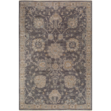 Avant Garde Vintage Traditional Charcoal, Gray & Light Beige Rug - Large Plus 152x225 cm (5' x 7'5'')