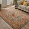 Grand Heritage GH101 Medallion Million Point Classic Blue Polypropylene Persian Oriental Rug - Large 160x230 cm (5'3"x7'7")