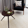 Ives Hand Woven Chenille Flatweave Natural Waves Heringbone Rug in Natural Cream - Small 100x150 cm (3'4"x4'11")