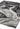Patio PAT19, PAT20 Marble Indoor Outdoor Rug in Black Grey
