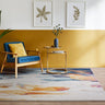 Nova NV42 Vista Pictorial Vibrant Blue Multi Polypropylene Abstract Modern Rug - Small 80x150 cm (2'6"x5')