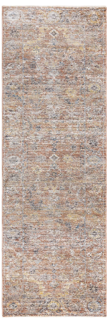 Jasper JA05 Living Antique Red Multi Traditional Vintage Rug - Runner 67x240 cm (2'2"x7'10")