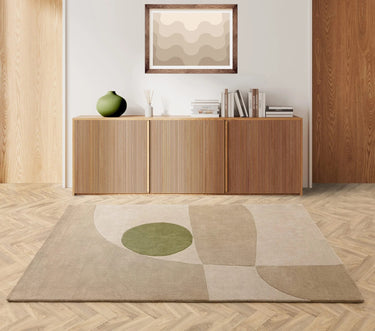 Asiatic London Reef Horizon RF31 Neutral Wool Geometric Modern Rug - Medium 120x170 cm (4'x5'6")