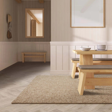 Asiatic London Boden Bobble Sand Beige Washable Wool Polypropylene Textured Rug - Medium 120x170 cm (4'x5'6")