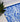 Dip & Drip Nylon Printed Non-Slip Washable Bathroom Royal Blue Damask 50x75 cm