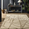 Origins Kintsugi Tufted Japanese-Inspired Art Design Cream Brown Wool Abstract Textured Rug - Medium 120x170 cm (4'x5'6")