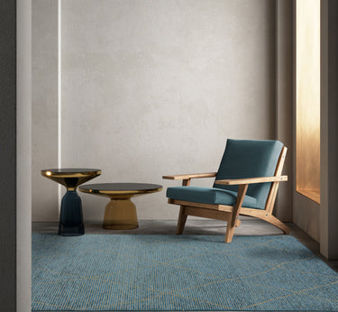 Asiatic London Mulberry Flatweave Teal Non-Slip Jute Cotton Chenille Rug 200x290 cm