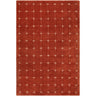 Brook Modern Wool Terracotta, Rust & Light Beige Rug - Large Plus 152x229 cm (5' x 7'6'')