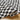 Birmingham Modern Checkboard Soft Plush Pile Shaggy Grey, Ivory & Black Rug