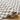 Birmingham Modern Checkboard Soft Plush Pile Shaggy Grey & Ivory Rug