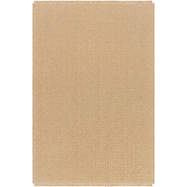 Kimi Becki Owens Modern Solid And Border Fringe Global Brown Rug - Design BOKM2300 - Medium 120x170 cm (3'11'' x 5'7'')
