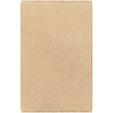 Kimi Becki Owens Modern Solid And Border Fringe Global Brown Rug - Design BOKM2301 - Medium 120x170 cm (3'11'' x 5'7'')