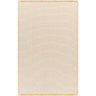 Kimi Becki Owens Modern Solid And Border Fringe Global Brown & Taupe Rug - Medium 120x170 cm (3'11'' x 5'7'')