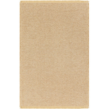 Kimi Becki Owens Modern Solid And Border Fringe Global Brown & Tan Rug - Medium 120x170 cm (3'11'' x 5'7'')