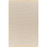Kimi Becki Owens Modern Solid And Border Fringe Global Grey & Light Brown Rug - Medium 120x170 cm (3'11'' x 5'7'')