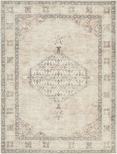 Lila Becki Owens Vintage Traditional Vintage Boho Oriental Pink, OffWhite & MediumBrown Rug - Medium 120x170 cm (3'11'' x 5'7'')