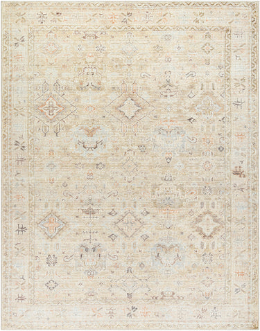 Marlene Becki Owens Vintage Traditional Vintage Boho Oriental Brown, Ivory & Cream Rug - Small Plus 117x170 cm (3'10'' x 5'7'')