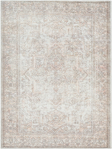 Margot Becki Owens Vintage Traditional Oriental Pink, Tan & Brown Rug - Medium 120x170 cm (3'11'' x 5'7'')