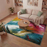 Consept Looms Art104 Multi Pictorial Pop Multicoloured Polypropylene Abstract Floral Rug - Small 80x150 cm (2'6"x5')