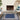 Horizon Bordered HOZ03 Navy Blue By Indoor Outdoor Polypropylene Geometric Textured Rug