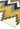 Asiatic London Matrix Cuzzo Tufted Mustard Black Grey Wool Geometric Textured Rug