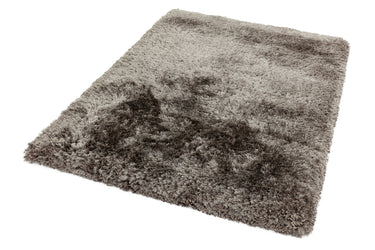 Plush Plain Shaggy High Pile Thick Silky Fluffy Soft Hand Woven Zinc Rug - Med-Large 140x200 cm (4'7"x6'7")