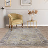 Jasper JA06 Living Classic Heritage Antique Yellow Cotton Traditional Vintage Floral Rug - Small 80x160 cm (2'6"x5'3")