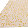 Asiatic London Muse MU12 Yellow Gold Spotty Short Pile Polypropylene Abstract Flatweave Rug - Small 80x150 cm (2'6"x5')