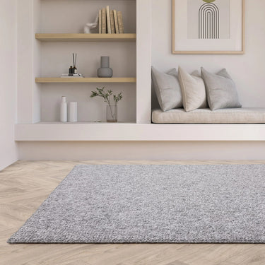 Asiatic London Boden Bobble Grey Washable Wool Polypropylene Textured Rug - Medium 120x170 cm (4'x5'6")