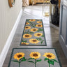 My Nylon Pattern Sunflowers Washable Non-Slip Bordered Rug - Runner 50 x 150 cm (2'x5')