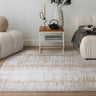 Anders AN13 Charm Linear Shimmer Beige Natural Abstract Textured Boho Rug - Medium 120x160 cm (4'x5'4")