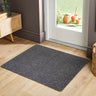 My Candy Charcoal Grey Washable Cotton Plain Doormat - Small 50 x 75 cm (2'x2'5")