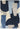 Asiatic London Romy Element Hand-Tufted Blue Wool Modern Soft Rug