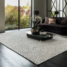 Coral 3D Effect Gunmetal Silver Handmade Wool Viscose Abstract Rug - Medium 120x180 cm (4'x6')