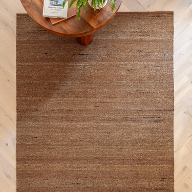 Birkdale Hand Woven Wool Blend Boucle Texture Reversible Rug in Rust - Medium 120x170 cm (4'x5'6")