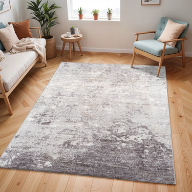 Wanderlust 2310 Grey Jute Abstract Scandi Rug - X-Large 200x275 cm (6'7"x9')