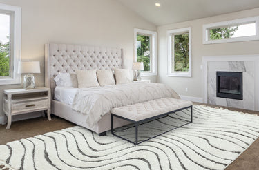Asiatic London Ariana AR10 Ripple Boho Fringed Soft Scandi Multicolour Polypropylene Shaggy Moroccan Textured Rug - Medium 120x170 cm (4'x5'6")