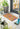 My Printed Coir Bright Tile Multi Non-Slip Doormat 45x75 cm