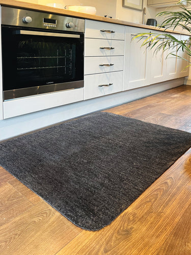 My Charcoal Washable Non-Slip Soft Rug - 50x75 cm (1'7"x2'5")