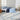Calvin Enchanting ECH01 Grey Sky Blue Polypropylene Abstract Floral Textured Rug