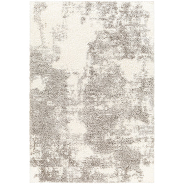 Cloudy Shaggy Modern Ivory, OffWhite & Gray Rug - Large Plus 160x213 cm (5'3'' x 7')